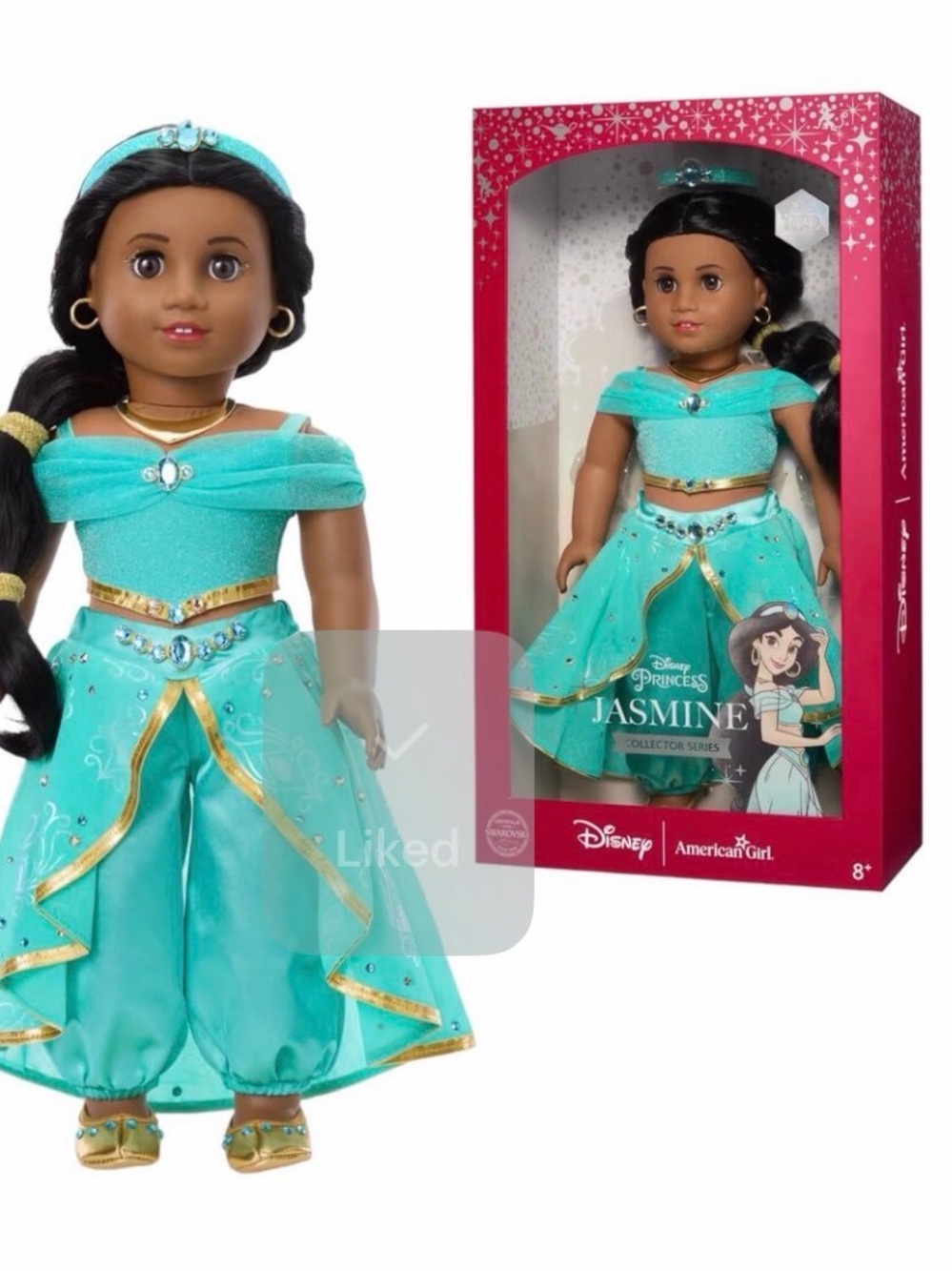 American Girl Jasmine Fashion Doll in Turquoise and Gold